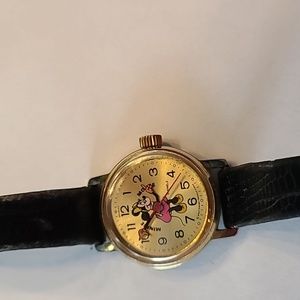 Vintage Minie Mouse windup watch for repair/parts